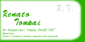 renato tompai business card